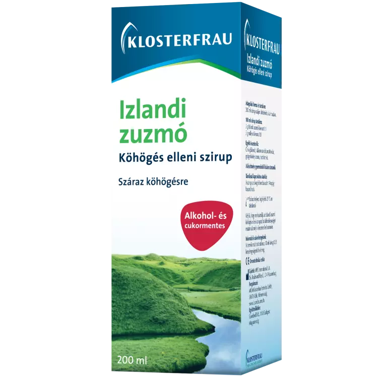 Klosterfrau Izlandi zuzmó szirup 200ml Klosterfrau Izlandi zuzmó szirup 200ml