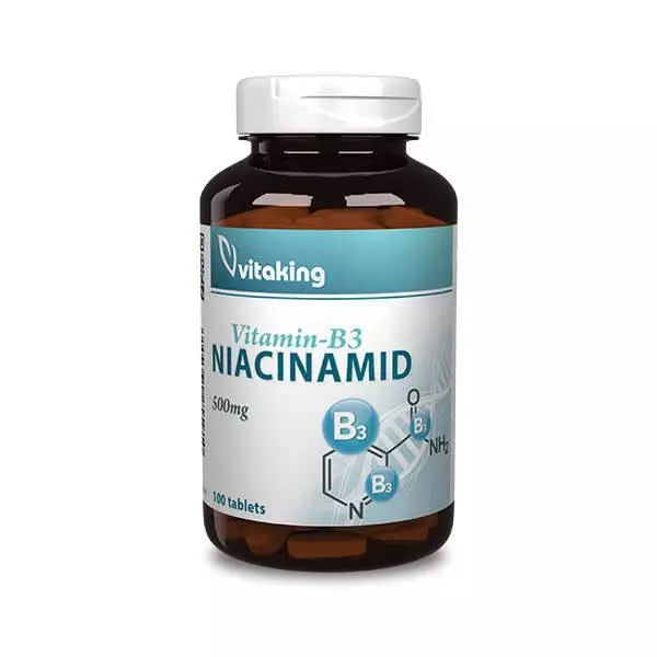 Vitaking B3-Niacinamid 500 mg tabletta 100x Vitaking B3-Niacinamid 500 mg tabletta 100x