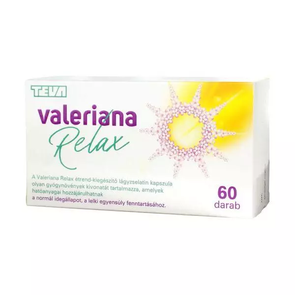 Valeriana Relax gyógynöv. kivonat kapszula 60x Valeriana Relax gyógynöv. kivonat kapszula 60x