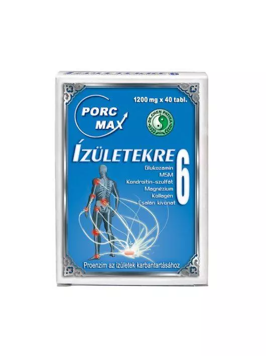 Dr.Chen Porc-Max Ízületekre 6 tabletta 40x Dr.Chen Porc-Max Ízületekre 6 tabletta 40x