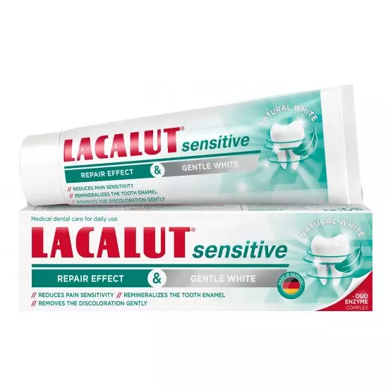 Lacalut Sensitive repair eff. gentle white fogkrém 75ml Lacalut Sensitive repair eff. gentle white fogkrém 75ml