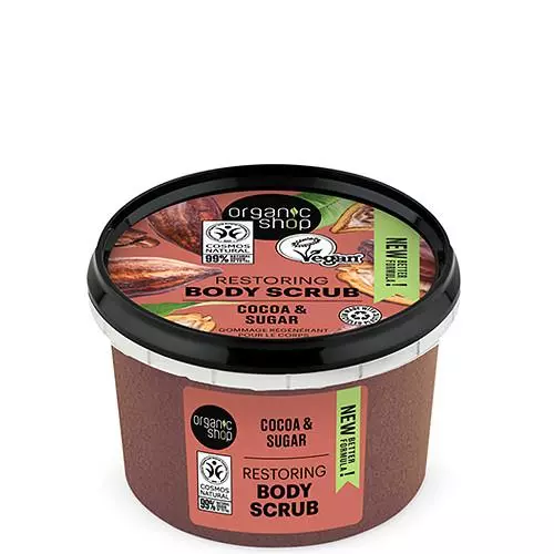 Organic Shop Helyreállító testradír kakaó+ cukor 250ml