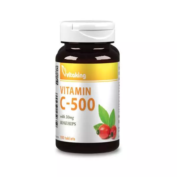 Vitaking C-vitamin 500 mg csipkebogyó tabletta 100x Vitaking C-vitamin 500 mg csipkebogyó tabletta 100x