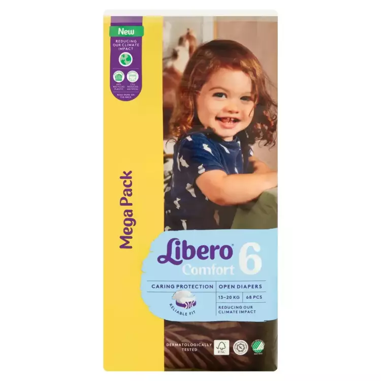 Libero Comfort (6) 13-20kg MEGA PACK 68x Libero Comfort (6) 13-20kg MEGA PACK 68x