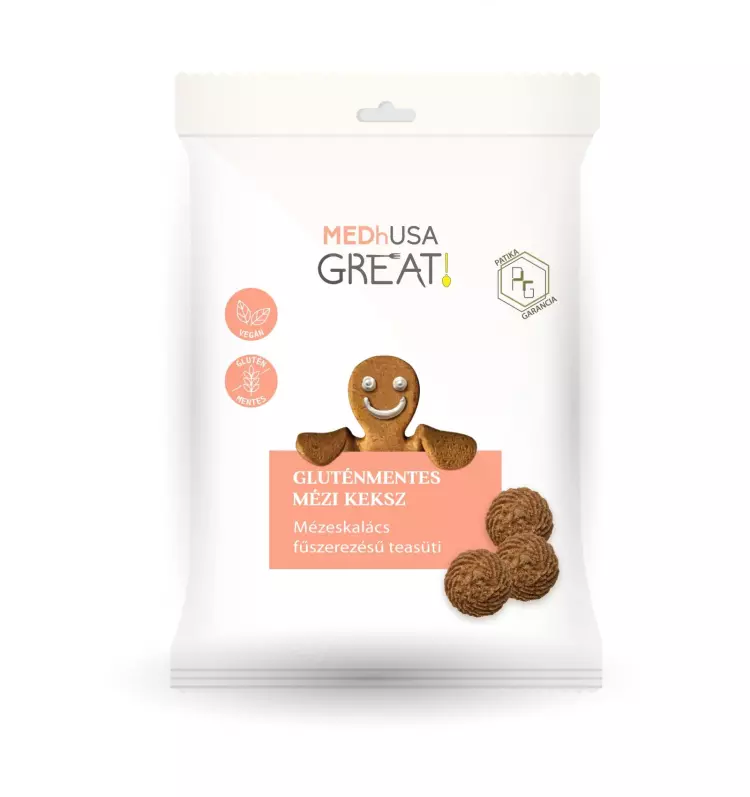MEDhUSA Great! gluténmentes mézi keksz 55g MEDhUSA Great! gluténmentes mézi keksz 55g