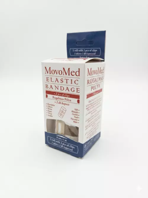 Rugalmas pólya MovoMed 2 kapoccsal  8cmx5m 1x