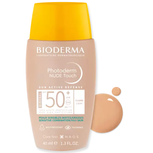 Bioderma ﻿Photoderm NUDE Touch MINERAL SPF50+ light (világos) 40 ml