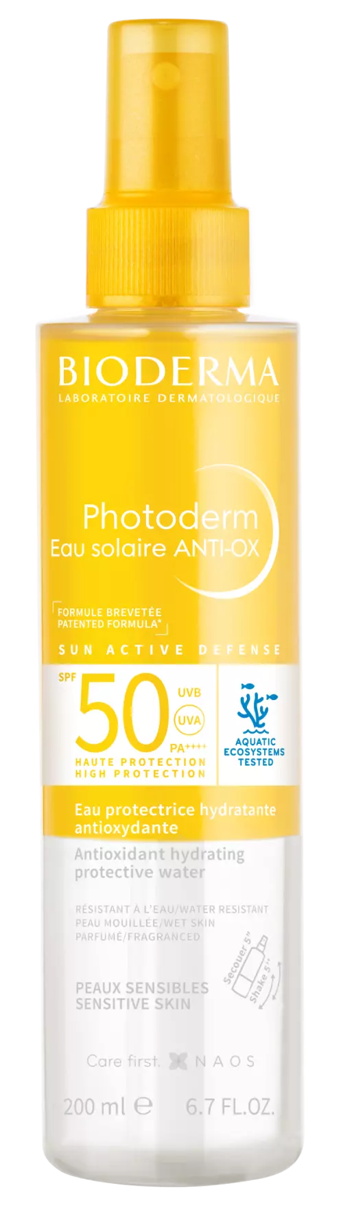 Bioderma Photoderm Eau solaire ANTI-OX SPF50+ 200ml