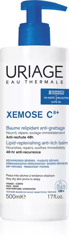 Uriage Xémose C8+ Balzsam Rendkívül Száraz Bőrre 500 ml
