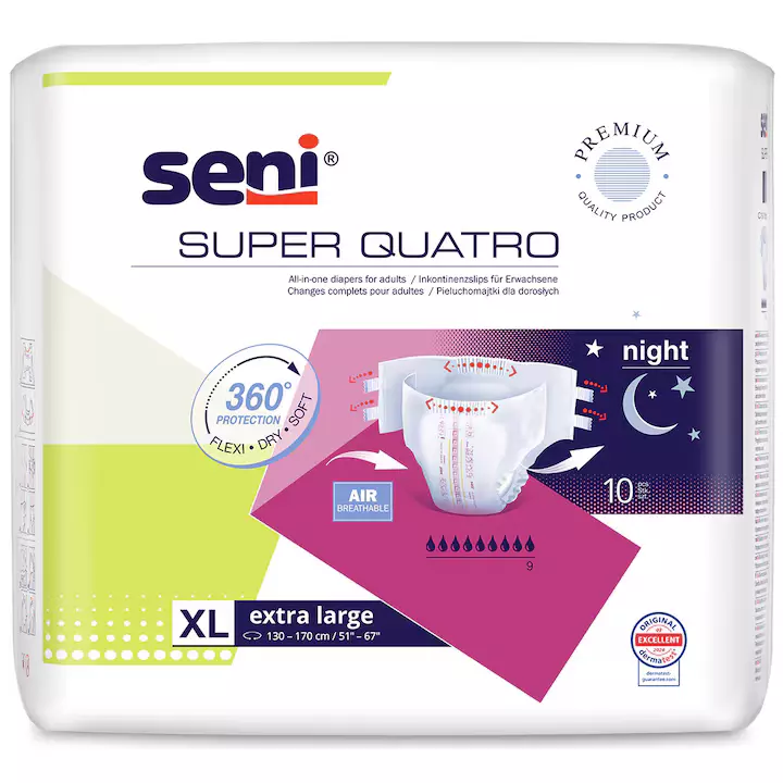Seni Super Quatro nadrágpelenka XL 10x Seni Super Quatro nadrágpelenka XL 10x