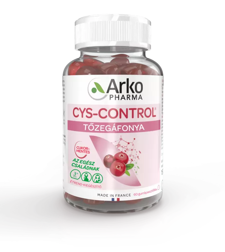 Cys-Control tőzegáfonya gumipasztilla 60x Cys-Control tőzegáfonya gumipasztilla 60x