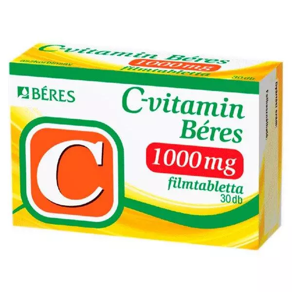C-vitamin Béres 1000 mg filmtabletta 30x bubor. C-vitamin Béres 1000 mg filmtabletta 30x bubor.