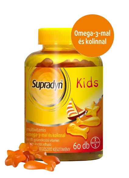 Supradyn Kids omega-3 multivitamin gumicukor 60x Supradyn Kids omega-3 multivitamin gumicukor 60x