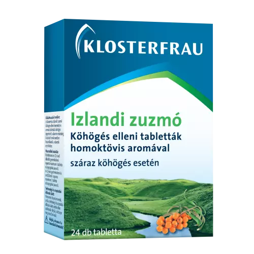 Klosterfrau Izlandi zuzmó tabletta köhögés ellen 24x