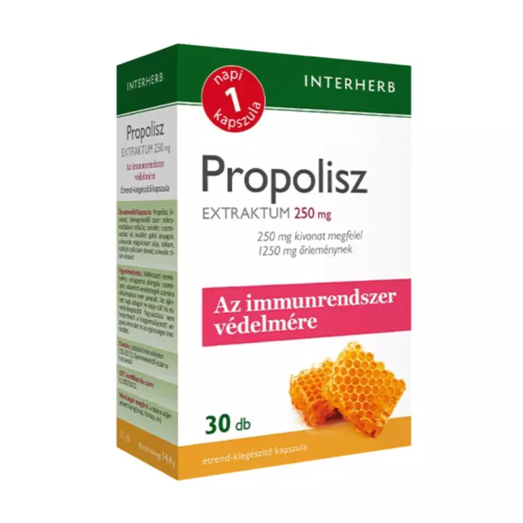 Interherb Napi1 Propolisz Extraktum kapszula 30x Interherb Napi1 Propolisz Extraktum kapszula 30x