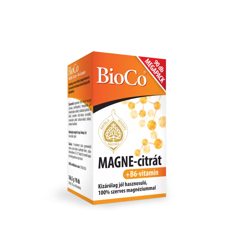 BioCo MAGNE-citrát + B6-vitamin filmtabl. megapack 90x BioCo MAGNE-citrát + B6-vitamin filmtabl. megapack 90x
