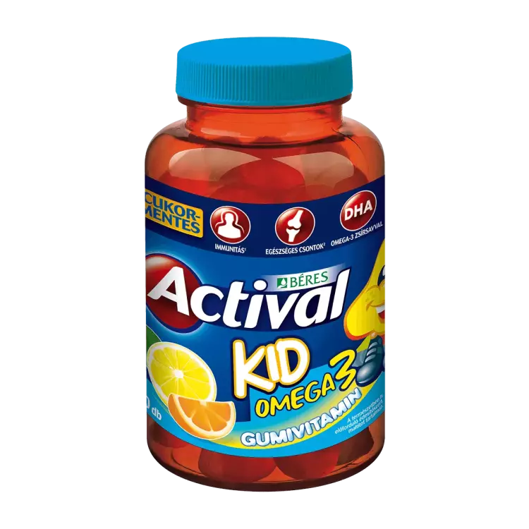 Actival Kid gumivitamin omega-3 gumitabletta 50x Actival Kid gumivitamin omega-3 gumitabletta 50x