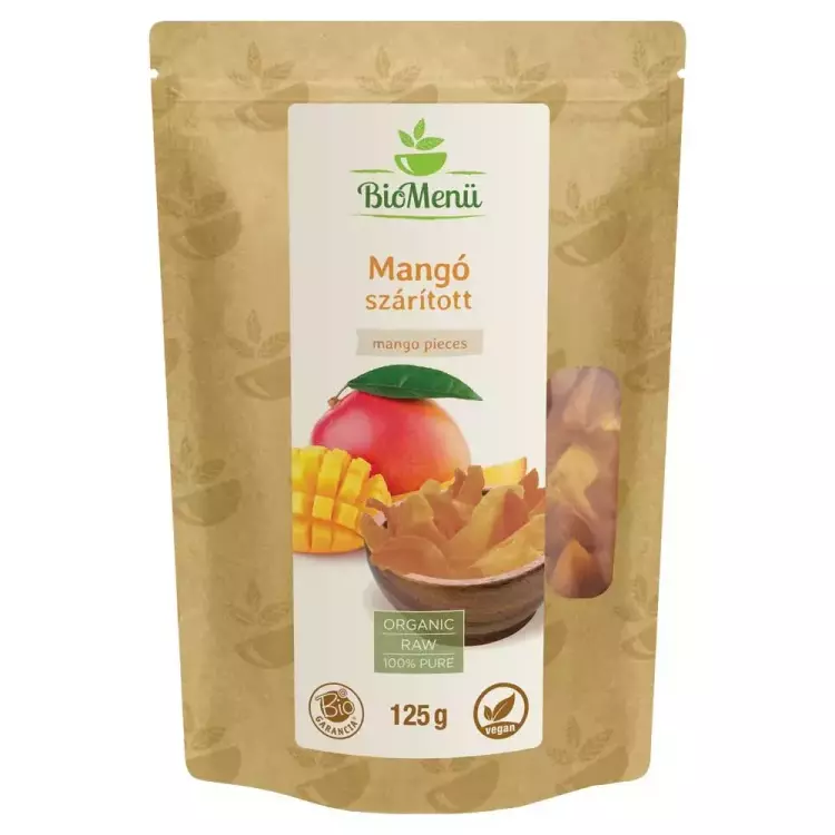 BioMenü Bio szárított mangó 125g BioMenü Bio szárított mangó 125g