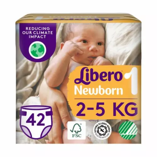 Libero Baby Newborn (1) 2-5kg 42x