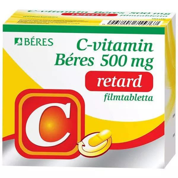 C-vitamin Béres 500 mg retard filmtabletta 60x C-vitamin Béres 500 mg retard filmtabletta 60x