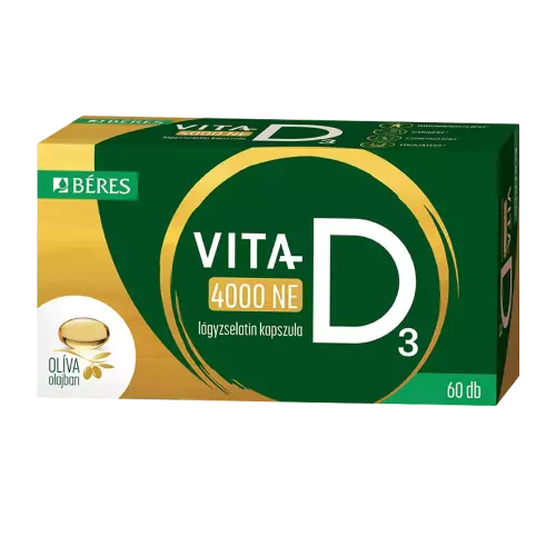 Béres Vita-D3 4000 NE étrendkieg. lágyzs. kapszula 60x