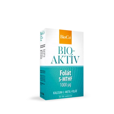 BioCo Bioaktív Folát 1000 mcg 5-MTHF tabletta 30x BioCo Bioaktív Folát 1000 mcg 5-MTHF tabletta 30x