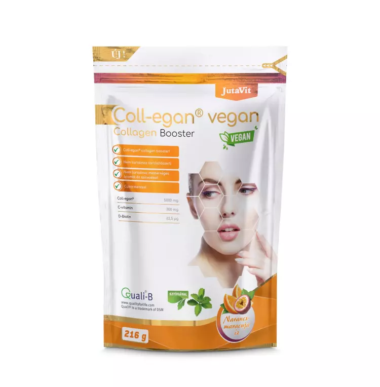 JutaVit Coll-egan kollagén por vegán nar.-maracuja 216g JutaVit Coll-egan kollagén por vegán nar.-maracuja 216g