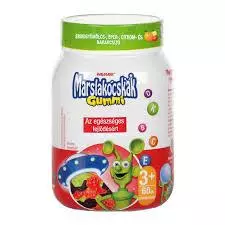 Marslakócskák Gummi multivitamin+ Zn gumitabletta 60x