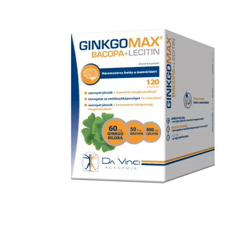 GinkgoMAX +bacopa+lecitin lágy kapszula 120x