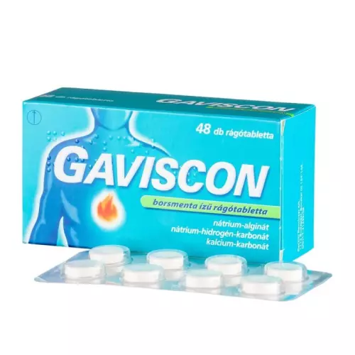 Gaviscon borsmenta ízű rágótabletta 48x