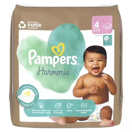 Pampers Harmonie 4-es méret 9-14 kg 28x
