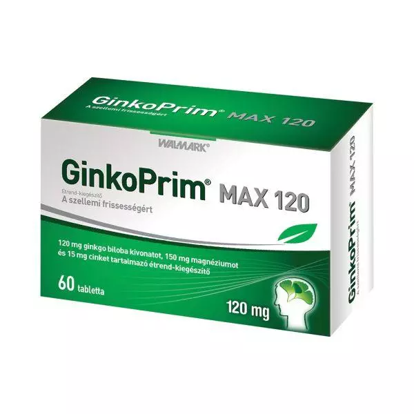 GinkoPrim MAX 120 mg tabletta 60x GinkoPrim MAX 120 mg tabletta 60x