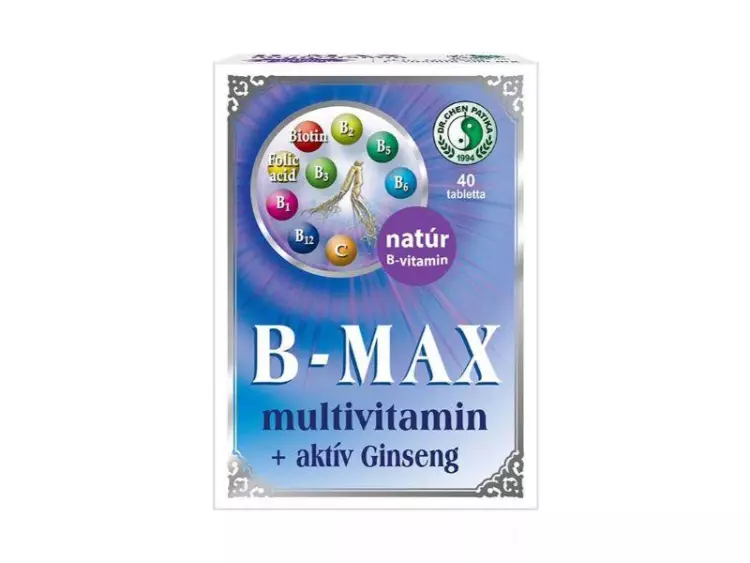 Dr.Chen B-MAX multivitamin aktív ginseng tabl. 40x Dr.Chen B-MAX multivitamin aktív ginseng tabl. 40x