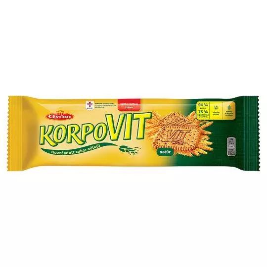 Győri Korpovit keksz teljes kiőrlésű 174g Győri Korpovit keksz teljes kiőrlésű 174g