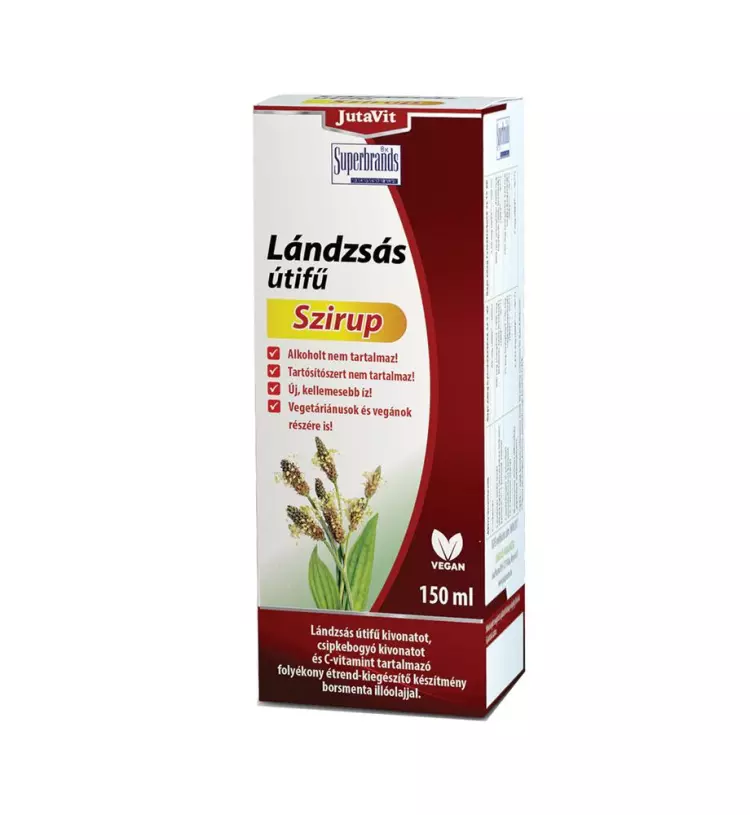 JutaVit Lándzsás útifű szirup 150ml JutaVit Lándzsás útifű szirup 150ml