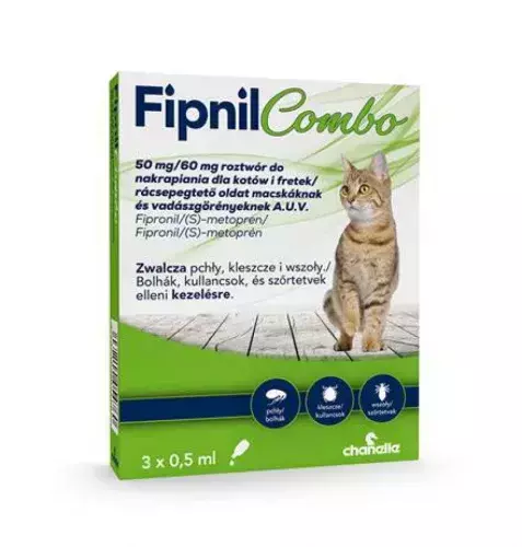 Fipnil Combo spot on  50 mg/60 mg macska A.U.V. 3x