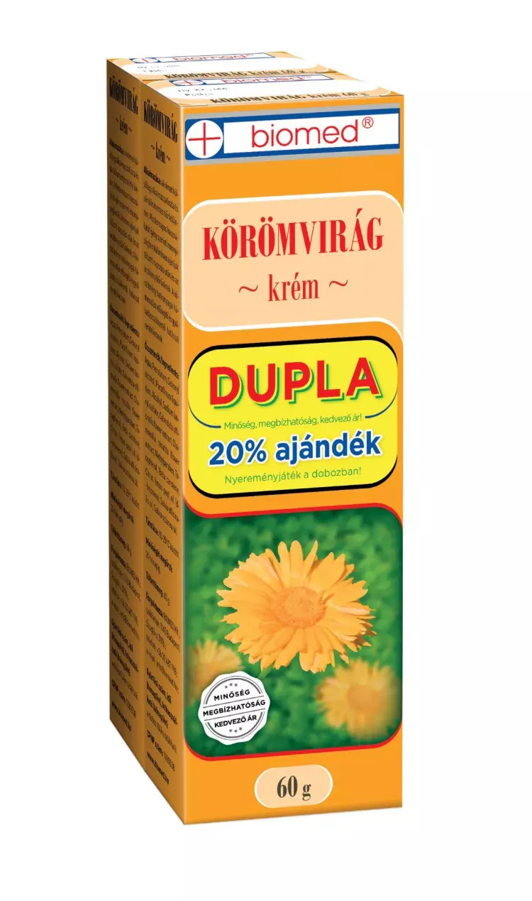 Biomed Körömvirág krém Dupla 2x60g Biomed Körömvirág krém Dupla 2x60g