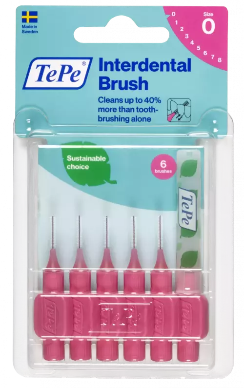 TePe Original fogköztisztító kefe 0,4 mm pink 6x