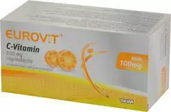 Eurovit C-vitamin  100 mg rágótabletta 60x