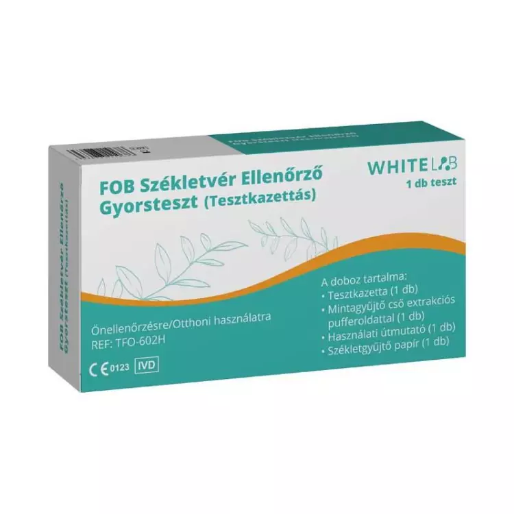 Whitelab FOB diagnosztikai teszt székletvér ell. 1x Whitelab FOB diagnosztikai teszt székletvér ell. 1x