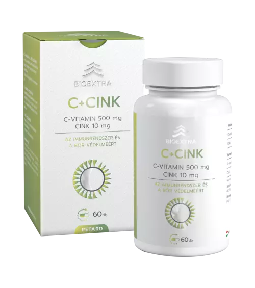 Bioextra C+ Cink étrendkiegészítő retard kapszula 60x