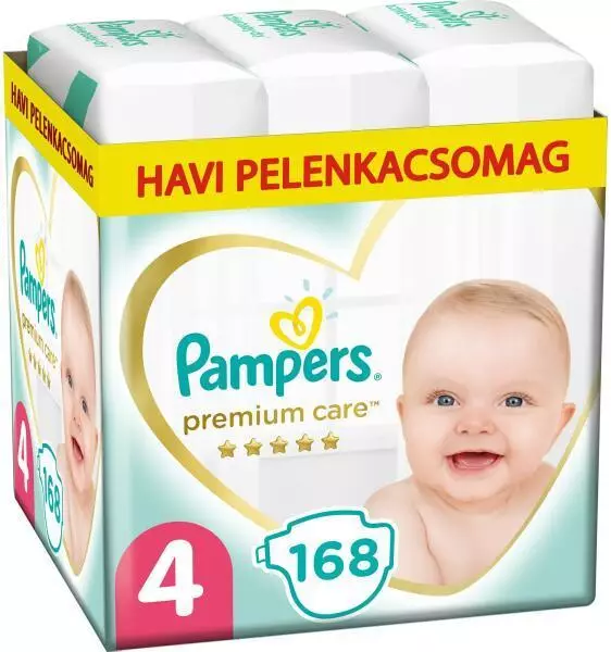 Pampers Premium Care nadrágpelenka 4-es 168x