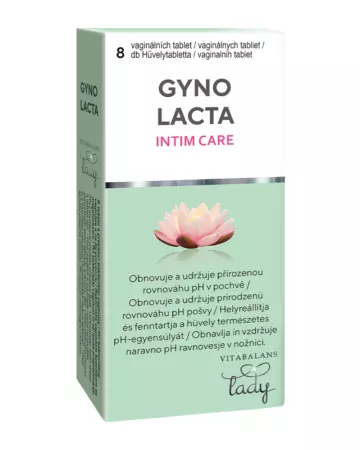 GynoLacta Intim Care hüvelytabl. Vitabalans Lady 8x GynoLacta Intim Care hüvelytabl. Vitabalans Lady 8x