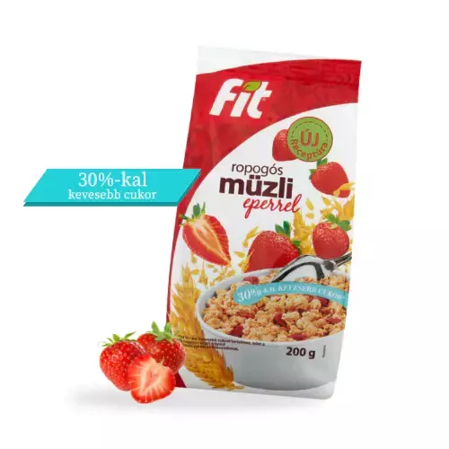 Fit reggeli müzli epres 200g Fit reggeli müzli epres 200g