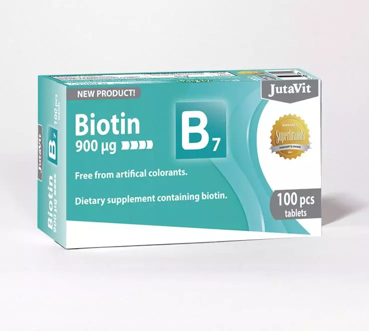 JutaVit Biotin 900 mcg tabletta 100x JutaVit Biotin 900 mcg tabletta 100x