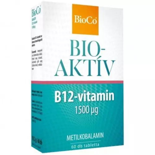 BioCo Bioaktív B12-vitamin 1500 mcg tabletta 60x