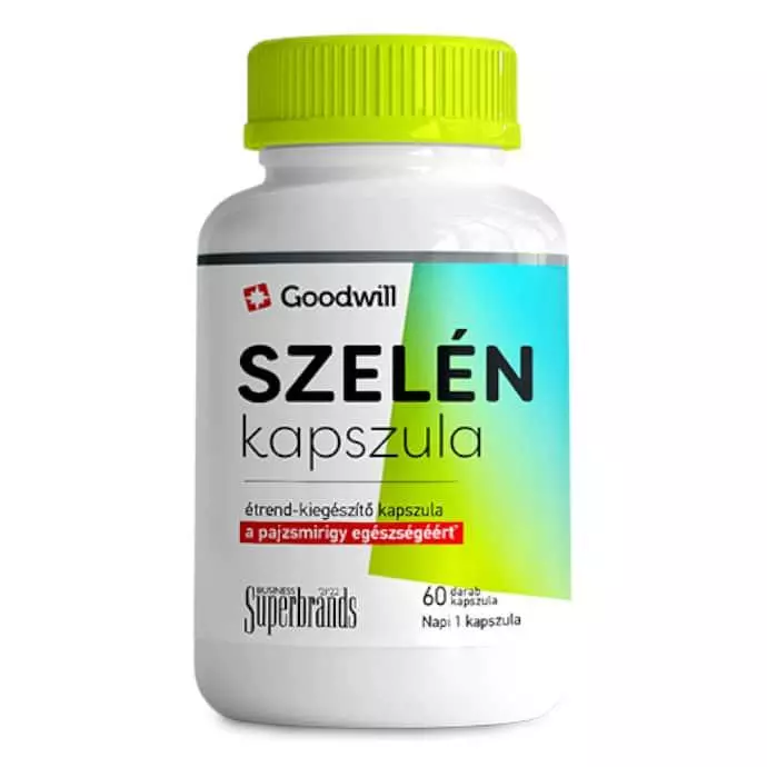 Goodwill Szelén étrendkiegészítő kapszula 60x Goodwill Szelén étrendkiegészítő kapszula 60x
