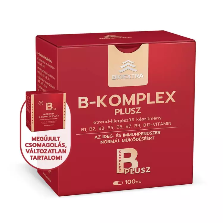 Bioextra B komplex Plusz étrendkieg. lágyzs.kapsz. 100x Bioextra B komplex Plusz étrendkieg. lágyzs.kapsz. 100x