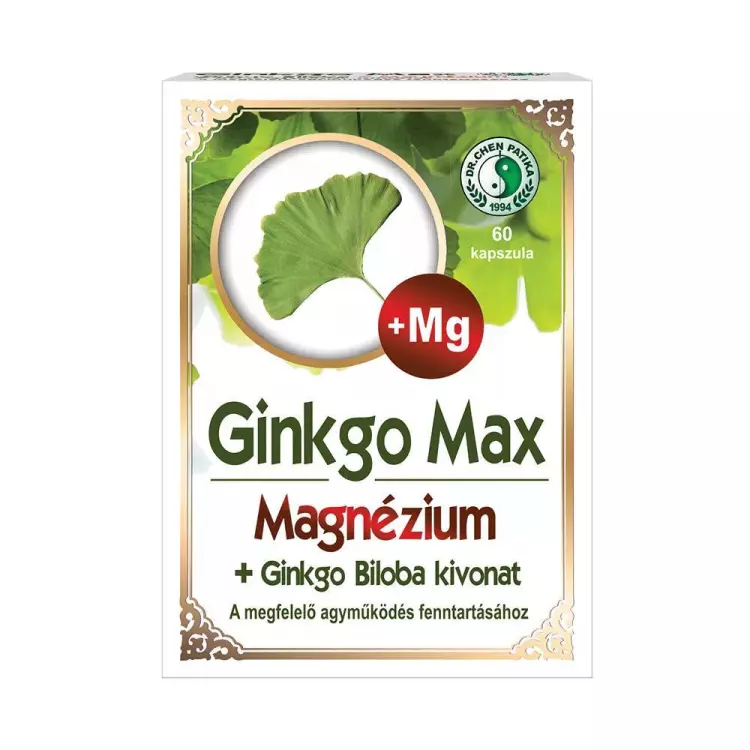 Dr.Chen Ginkgo Max magnézium+ ginkgo tabletta 60x Dr.Chen Ginkgo Max magnézium+ ginkgo tabletta 60x