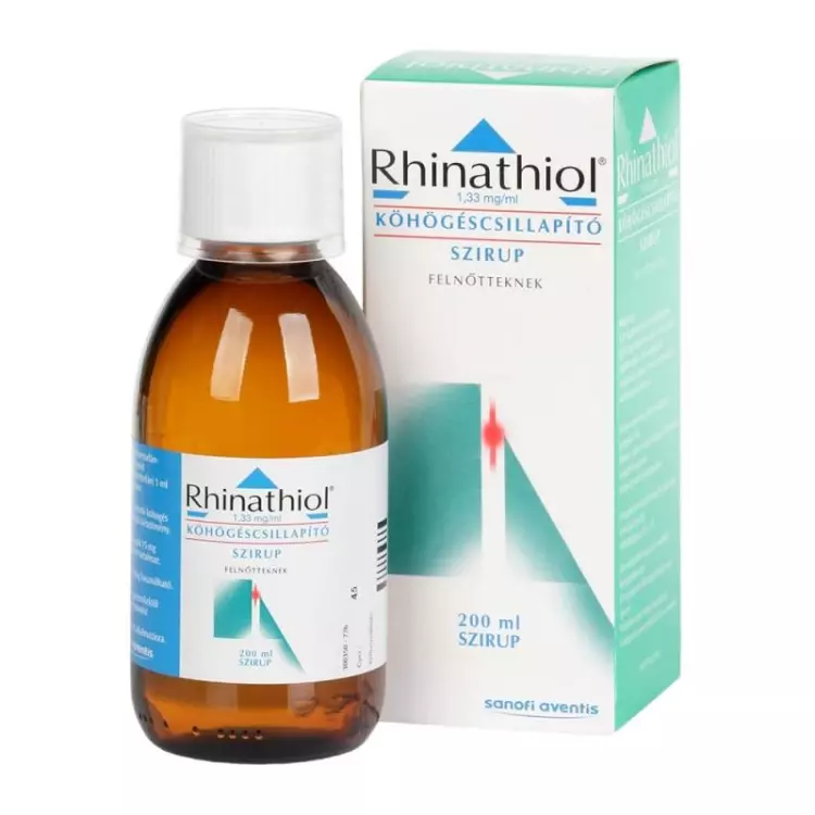 Rhinathiol 1,33 mg/ml köhögéscsill.szirup felnőtt. 1x200ml Rhinathiol 1,33 mg/ml köhögéscsill.szirup felnőtt. 1x200ml